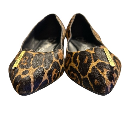 Calvin Klein leopard print Size 10 Arline Pointy Toe Flats - Picture 2 of 8